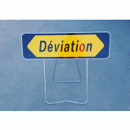 Déviation KD22a - Panneau de Signalisation Classe 1 - Acier Galvanisé