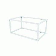 Etagère murale L64,2xP39,2xH30cm - blanc brillant 9016 - structure en acier à compléter avec tablettes 60cm