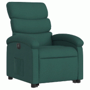Fauteuil inclinable électrique vert foncé tissu Modèle Fervioris - 8721012164963