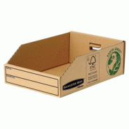 Fellowes Lot de 50 Bac de rangement Bankers Box Earth, 200 x 280 x 102 mm, en carton recyclé naturel - 5016291073550