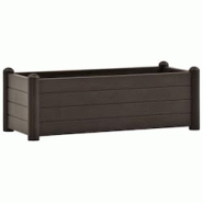 Helloshop26 - Jardinière lit surélevé plantes fleurs jardin PP moka 100 x 43 x 35 cm 02_0001226 - 3000075961531 Helloshop26 - Jardinière lit surélevé plantes fleurs jardin PP moka 100 x 43 x 35 cm 02_0001226 - 3000075961531