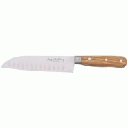 JEAN DUBOST Couteau Santoku 17 cm - 1920 Olivier - beige 035-1200085