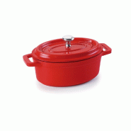 Lacor - 25911 - Casserole ovale en fonte d'aluminium 11,5 x 7,5 cm - Rouge - aluminium 25911_0