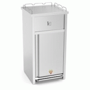 Lioninox Poubelle snack inox à pédale fast food 150 litres. Conteneur de restauration rapide 625x600x1.255 mm - 3701637616097 Lioninox Poubelle snack inox à pédale fast food 150 litres. Conteneur de restauration rapide 625x600x1.255 mm - 3701637616097