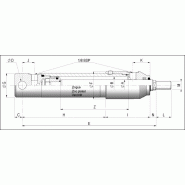 Micro vérins hydrauliques double effet