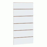 Panneau rainuré R20 L59,5xP120cm épaisseur 18mm - blanc mat