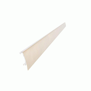 Porte étiquette coloris beige 40x988mm pour gondoles et tablettes métalliques S50 - PVC - Collection SHELVING 50