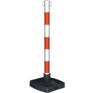 Poteau-socle bi-pose rouge/blanc - SIBS115SPPR Poteau-socle bi-pose rouge/blanc - SIBS115SPPR