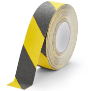 Ruban adhésif antidérapant signalisation de danger - Largeur 50 mm, rouleau 18,3 mètres Ruban adhésif antidérapant signalisation de danger - Largeur 50 mm, rouleau 18,3 mètres