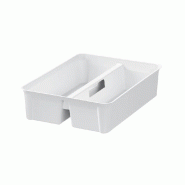 SmartStore Boîte de rangement CLASSIC 7,5 L, clips: blanc - blanc plastique 7332462061804