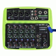 Table de mixage - Pronomic Mini6 - pour Sonorisation DJ avec USB à 6 canaux - interface audio bidirectionnelle+Clé USB 32G - 3666638034809 Table de mixage - Pronomic Mini6 - pour Sonorisation DJ avec USB à 6 canaux - interface audio bidirectionnelle+Clé USB 32G - 3666638034809
