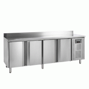Table réfrigérée murale en inox, 616 L, 4 portes GN 1/1, 300 W, 220 V - MONO Table réfrigérée murale en inox, 616 L, 4 portes GN 1/1, 300 W, 220 V - MONO