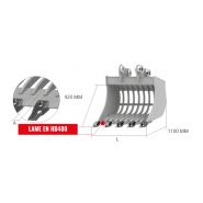 Ve92 gd godet squelette et claire-voie - cangini - 1200 mm