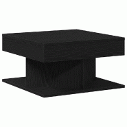 VidaXL Table basse Chêne noir 57 x 57 x 30 cm Bois d'ingénierie Modèle Boréal Pro - 862665
