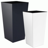 WellHome - Lot de 2 pots hauts 26,6/49 L coloris blanc et noir - multicolore plastique PK5193
