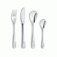 Amefa Coffret 4 couverts enfants Forest - Inox 18/10 décor animaux forêt sécurité enfant - argenté inox 8711155480068