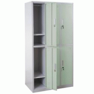 Décoshop26 - Casier armoire de rangement serrure avec 6 compartiments en métal vert 04_0007269 - 3000262035007 Décoshop26 - Casier armoire de rangement serrure avec 6 compartiments en métal vert 04_0007269 - 3000262035007