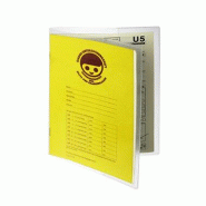 Durable Etui de protection polypro 180µ, format plié A6, transparent - 214019