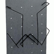 Edimeta Porte-brochures fil métal noir A4 - noir métal 3040 Edimeta Porte-brochures fil métal noir A4 - noir métal 3040