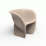 Fauteuil lounge in & out Biophilia - écru