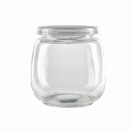 FHC - 60Pcs - Bocal en verre sphérique avec couvercle plastique PP à clipser - H87mm 300ml - transparent verre FHC294VYOD300 FHC - 60Pcs - Bocal en verre sphérique avec couvercle plastique PP à clipser - H87mm 300ml - transparent verre FHC294VYOD300