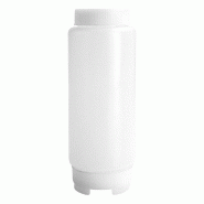 Flacon à sauces avec couvercle 720ml polyéthylène transparent - par 24