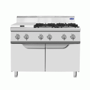 Fourneau gaz 6 feux sur placard P700 AT7G6B-F-2 Atosa