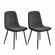 Helloshop26 - Chaises de salle à manger lot de 4 support métallique pieds réglables nettoyage facile chaises de cuisine tissu 12_0004984 - 30002227 Helloshop26 - Chaises de salle à manger lot de 4 support métallique pieds réglables nettoyage facile chaises de cuisine tissu 12_0004984 - 30002227