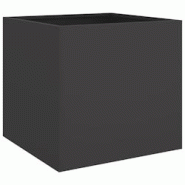 Helloshop26 - Jardinière bac lit surélevé plantes fleurs terrasse jardin 49 x 47 x 46 cm acier noir 02_0037622 - 3000217863297 Helloshop26 - Jardinière bac lit surélevé plantes fleurs terrasse jardin 49 x 47 x 46 cm acier noir 02_0037622 - 3000217863297