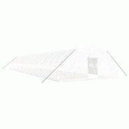 Helloshop26 - Serre tente abri plante fleur légumes avec cadre en acier 132 m² 22 x 6 x 2,85 m blanc 02_0044545 - 3000220213331 Helloshop26 - Serre tente abri plante fleur légumes avec cadre en acier 132 m² 22 x 6 x 2,85 m blanc 02_0044545 - 3000220213331