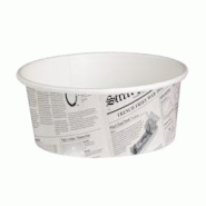 Packnwood FHC - 500Pcs - Pot "Deli" rond en carton décor journal - H72mm 480ml - multicolore en carton 210DELINEWS16 Packnwood FHC - 500Pcs - Pot "Deli" rond en carton décor journal - H72mm 480ml - multicolore en carton 210DELINEWS16