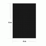 PISCINE FILM SOLAIRE 4X6M COUVERTURE DE PISCINE NOIR CHAUFFAGE SOLAIRE PISCINE A 16_0001692