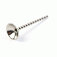Poussoir à saucisse - Tube de remplissage en acier inoxydable - 1 pc