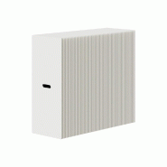 Présentoir accordéon Papéa blanc 100x38x90 cm