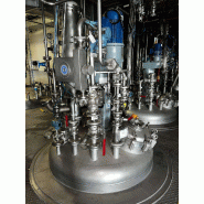 Réacteur bachiller atex d'occasion en acier inoxydable 316l 3 850 litres avec agitation et demi tige