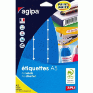320 étiquettes bleues multi-usage, format 24 x 33,5 mm (10 feuilles A5 / cdt) - 3270241143423