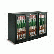 Arrière bar réfrigérée noir 3 portes l1335 7455.1310 COMBISTEEL