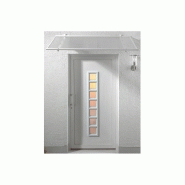 AUVENT - MARQUISE DE PORTE D'ENTRÉE JUSTINE - COLORIS STUCTURE - BLANC, LONGUEUR TOTALE - 155 CM, PROFONDEUR TOTALE - 90 CM AUVENT - MARQUISE DE PORTE D'ENTRÉE JUSTINE - COLORIS STUCTURE - BLANC, LONGUEUR TOTALE - 155 CM, PROFONDEUR TOTALE - 90 CM