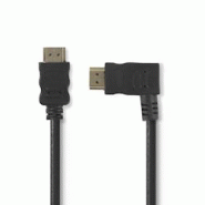 Câble Hdmi 1.50m Haute Vitesse Avec Ethernet Connecteur Hdmi - Connecteur Hdmi Coudé Vers La Droite 1,5 M Noir Usage Non Intensif Nedis - 3665476 Câble Hdmi 1.50m Haute Vitesse Avec Ethernet Connecteur Hdmi - Connecteur Hdmi Coudé Vers La Droite 1,5 M Noir Usage Non Intensif Nedis - 3665476