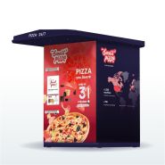 Distributeur automatique de pizzas JULIA - double fours - Stockage 96 pizzas