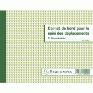 Exacompta Lot de 5 Carnet de bord pour le suivi des Déplacements, 14,8x19 - 3130630050902_0