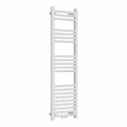 Helloshop26 - Radiateur sèche-serviettes chauffage salle de bain acier 120 x 40 cm blanc 03_0010413 - blanc 3000225212063