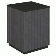 Podium 1 porte push-pull Vertigo T03 MDF noir et noir 45x45x60cm