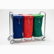 Porte sacs démontable 3 sacs fabriqué en France - PTSACCVD-DN03