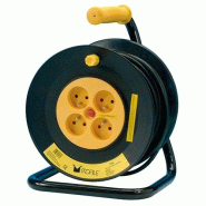 PROFILE Enrouleur de chantier - 25 m - 3G1.5mm² - 4 prises - jaune - 035-1071396