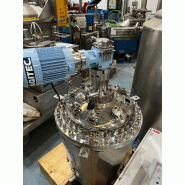 Réacteur aseptique sofast inox 316l 113 litres d'occasion avec enveloppe, agitation et chauffage
