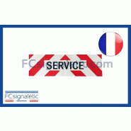 Sérigraphie bandeau adhésif SERVICE 100x30 cm classe A pour véhicule Sérigraphie bandeau adhésif SERVICE 100x30 cm classe A pour véhicule