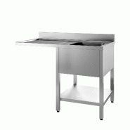 Vaiotec EASYLINE Caisson de rinçage 700 / 1 cuve à droite L:1200 - inox 10213