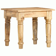 VidaXL Table d'appoint 43 x 43 x 40 cm Bois de manguier massif Modèle Luna Compact - 282865XL