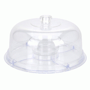 WellHome - Boîte à gâteaux en PS transparent Ø30,5 cm - transparent WH15487